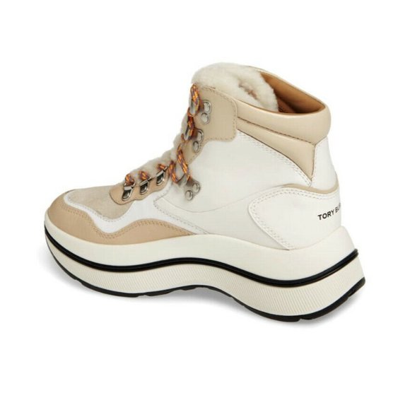Tory Burch Gemini Link Platform Hiking Boots NWT 8 - Picture 2 of 5